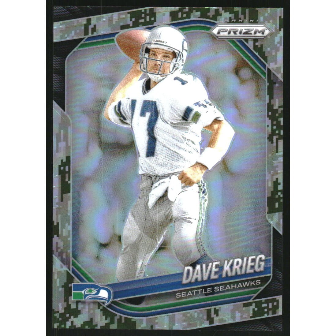 2025 Panini Prizm Prizms Forest Camo #88 Dave Krieg. rookie card picture