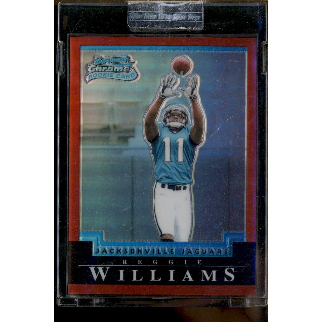 2004 Bowman Chrome Red Refractors #216 Reggie Williams. rookie card picture