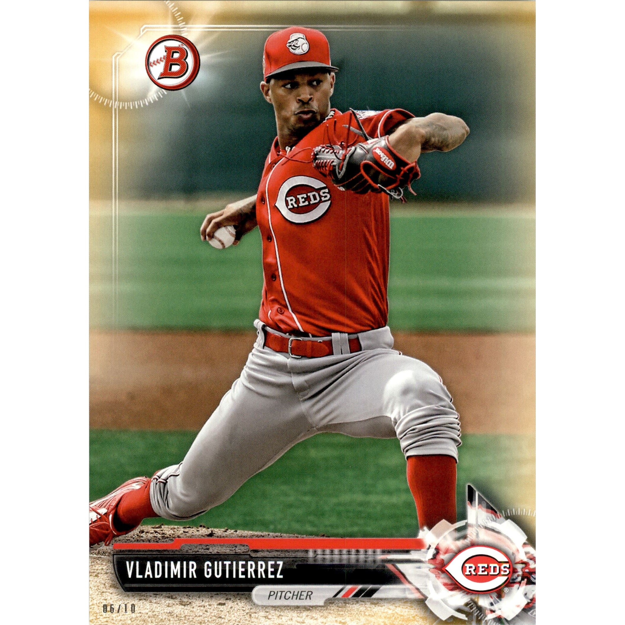 2017 Bowman Draft 5x7 Gold #BD69 Vladimir Gutierrez. rookie card picture