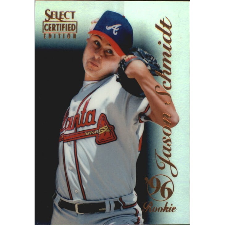 1996 Select Certified Mirror Blue #110 Jason Schmidt