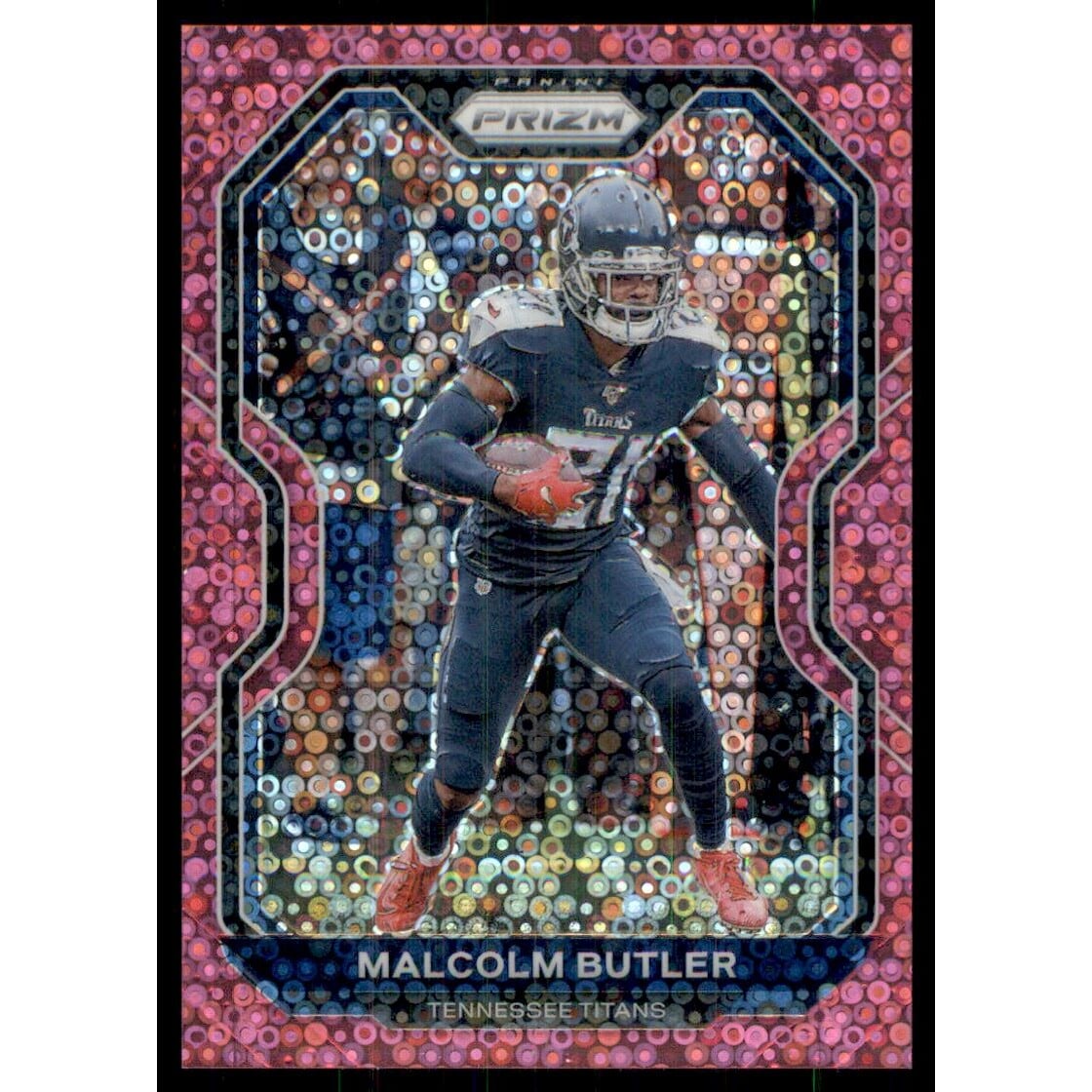 2020 Panini Prizm Prizms No Huddle Pink #106 Malcolm Butler. rookie card picture