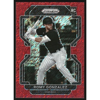 2022 Panini Prizm Prizms Red Shimmer #197 Romy Gonzalez T2