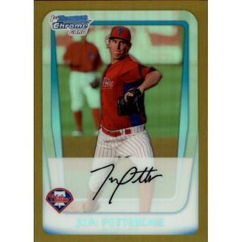 2011 Bowman Chrome Prospects Gold Refractors #BCP142 Jon Pettibone
