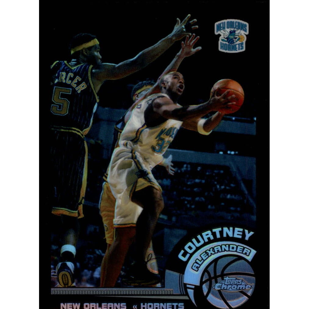 2002-03 Topps Chrome Refractors Black Border #84 Courtney Alexander. rookie card picture