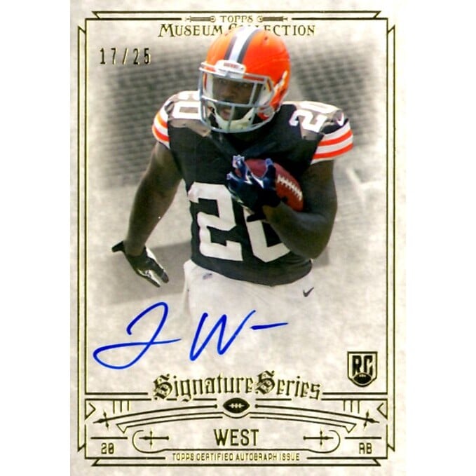 2014 Topps Museum Collection Signature Series Autographs Gold #SSATW Terrance West. rookie card picture
