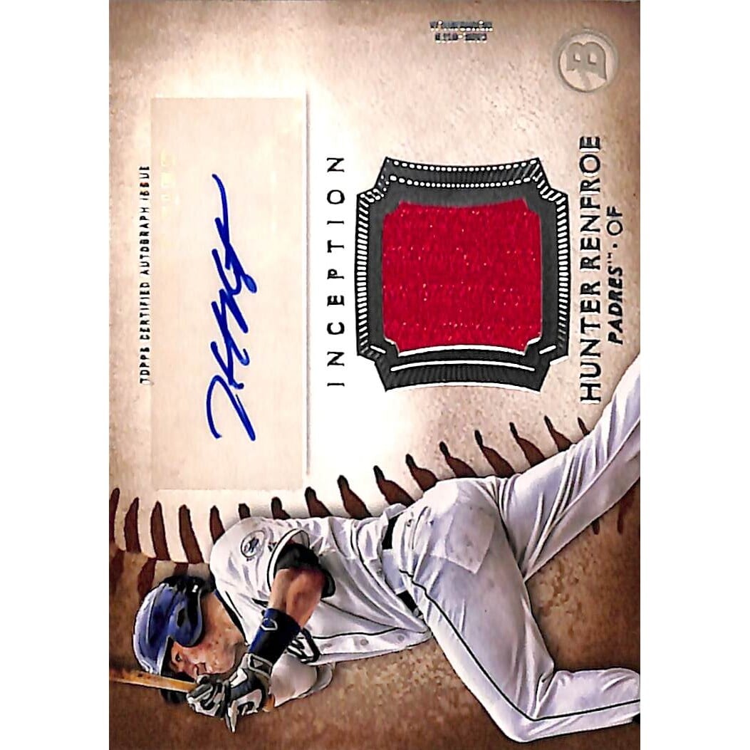 2015 Bowman Inception Relic Autographs #IARHR Hunter Renfroe. rookie card picture