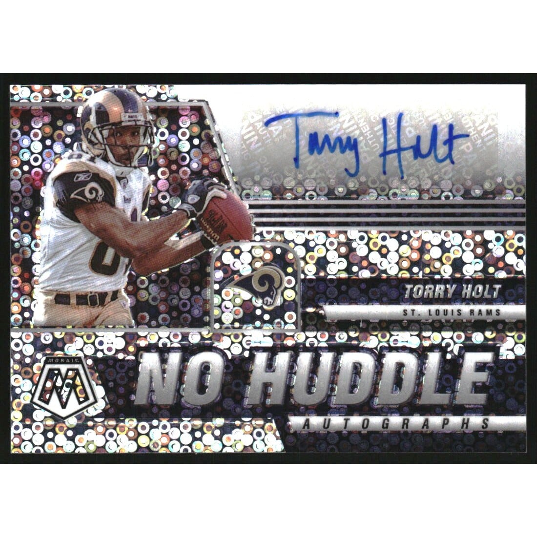 2021 Panini Mosaic Autographs No Huddle #16 Torry Holt