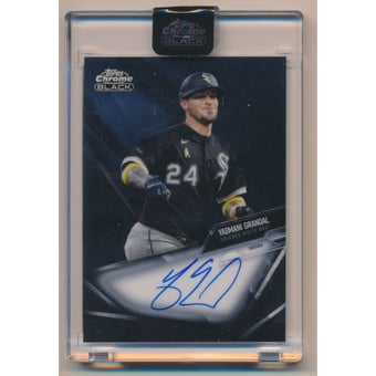 2021 Topps Chrome Black Autographs #CBAYG Yasmani Grandal