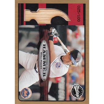 2003 Upper Deck Vintage Dropping the Hammer Gold #MP Mike Piazza