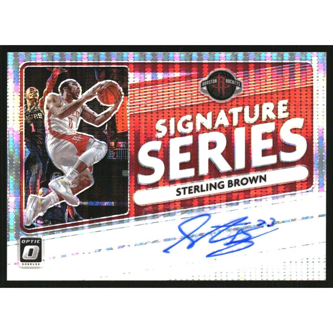 2020-21 Donruss Optic Signature Series Pulsar #11 Sterling Brown. rookie card picture