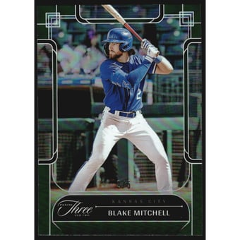 2024 Panini Three and Two Emerald #32 Blake Mitchell