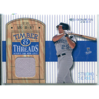 2004 Donruss Timber and Threads Studio Series #TT14 Mike Sweeney Jsy