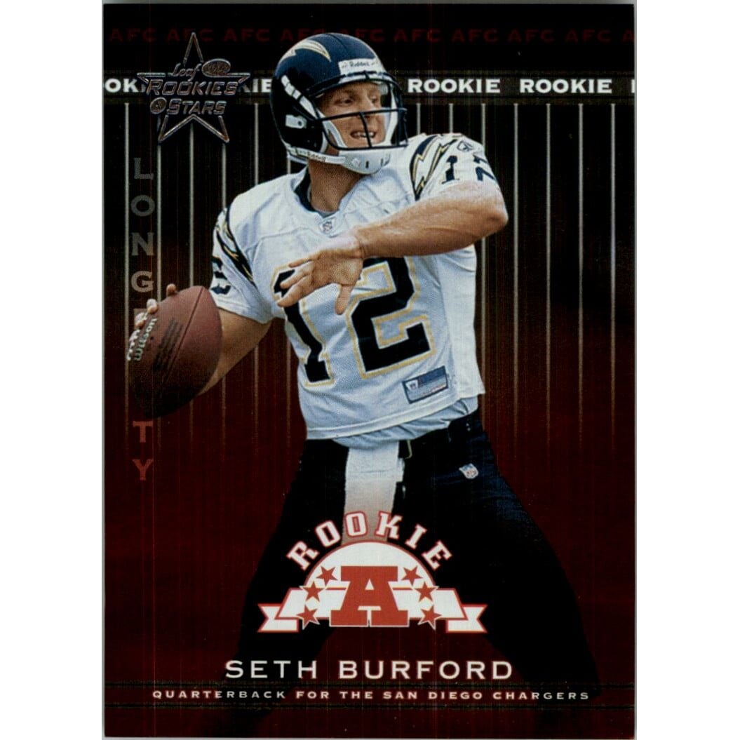 2002 Leaf Rookies and Stars Longevity #145 Seth Burford