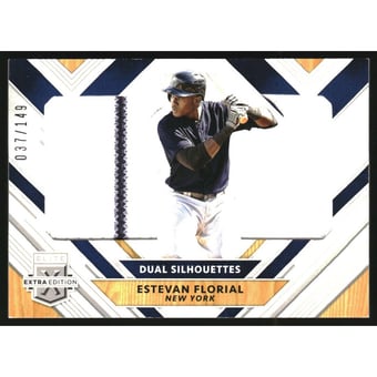 2018 Elite Extra Edition Dual Silhouettes Silver #9 Estevan Florial