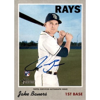 2019 Topps Heritage Real One Autographs #ROAJBA Jake Bauers