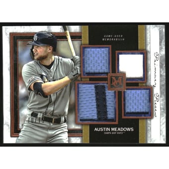2020 Topps Museum Collection Primary Pieces Quad Relics Copper #SPQRAME Austin Meadows