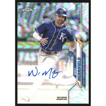 2020 Topps Chrome Update Autograph Refractors #USAWM Whit Merrifield