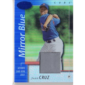 2002 Leaf Certified Mirror Blue #85 Juan Cruz Jsy
