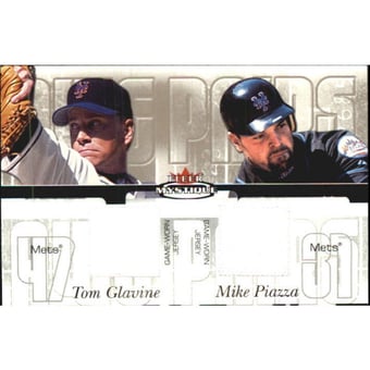 2003 Fleer Mystique Awe Pairs Memorabilia #TGMP Tom Glavine Jsy/Mike Piazza Jsy