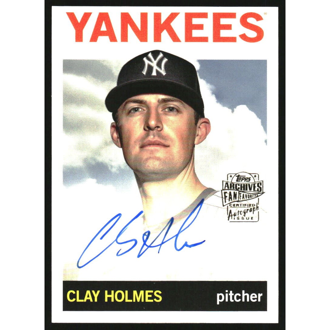 2023 Topps Archives '64 Fan Favorites Autographs #64FFCH Clay Holmes. rookie card picture