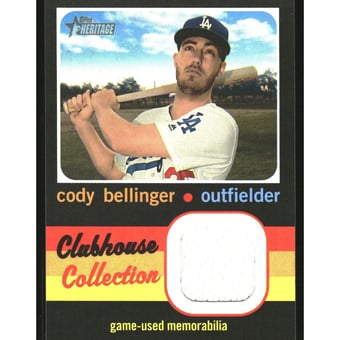 2020 Topps Heritage Clubhouse Collection Relics #CCRCB Cody Bellinger HN