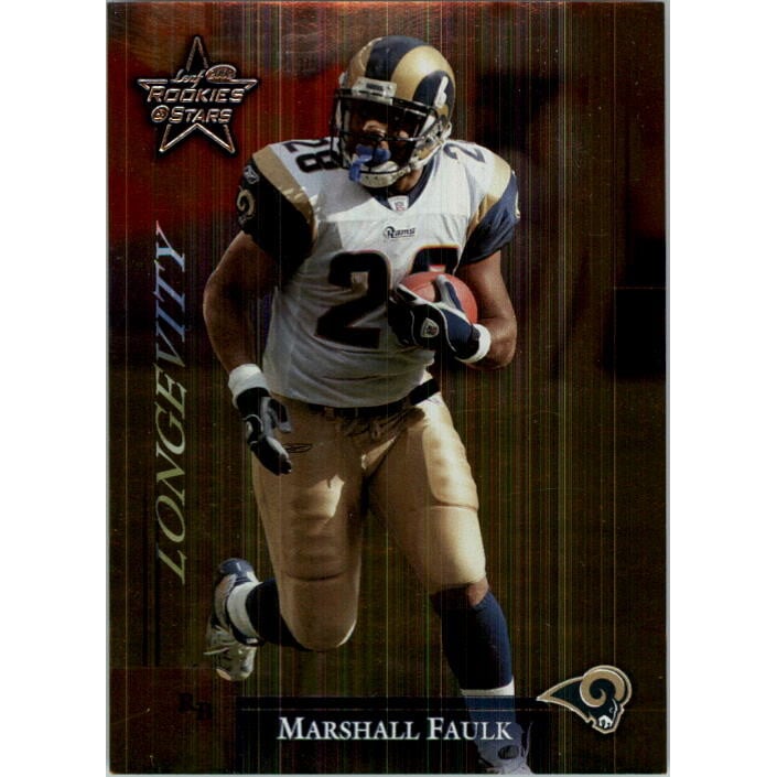 2002 Leaf Rookies and Stars Longevity #87 Marshall Faulk