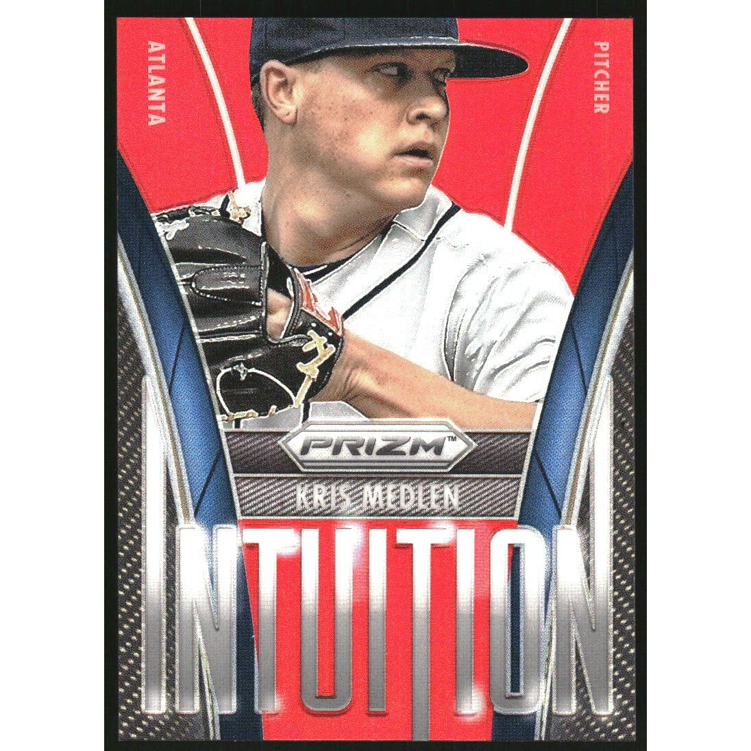 2014 Panini Prizm Intuition Prizms Red #7 Kris Medlen. rookie card picture