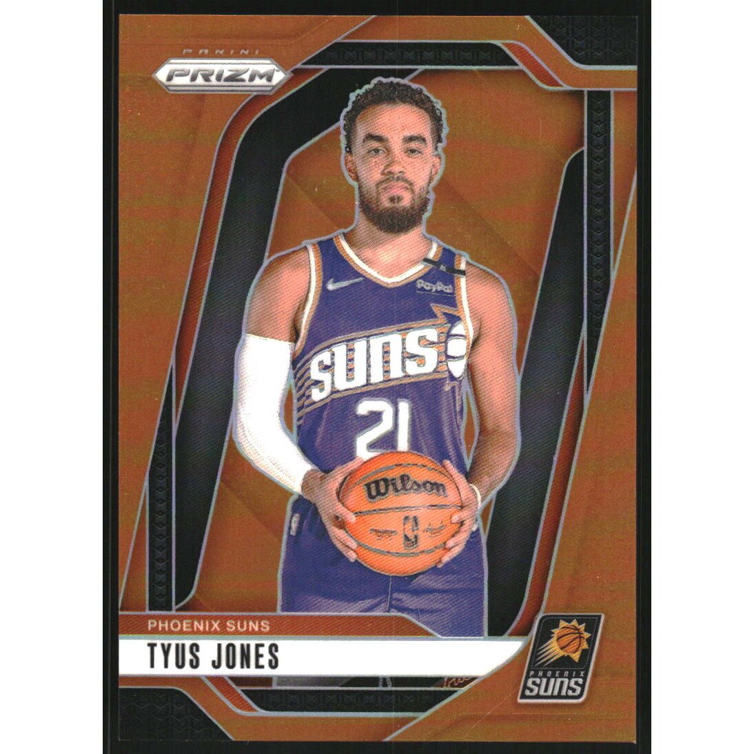 2024-25 Panini Prizm Prizms Orange #207 Tyus Jones. rookie card picture