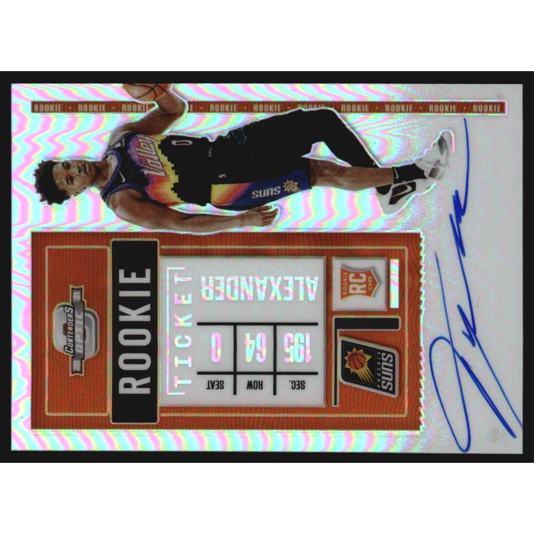 2020-21 Panini Contenders Optic Variations #138 Ty-Shon Alexander AU. rookie card picture