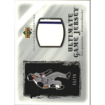 2001 Ultimate Collection Game Jersey Silver #ULG Luis Gonzalez