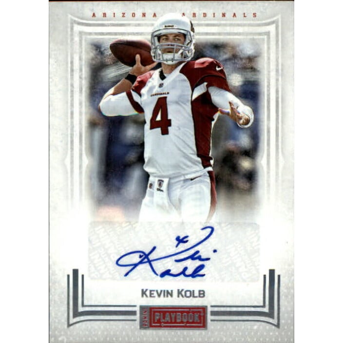 2012 Panini Playbook Platinum #1 Kevin Kolb AU/25. rookie card picture