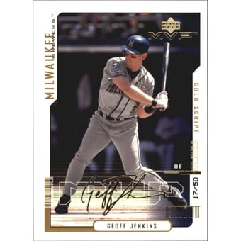 2000 Upper Deck MVP Gold Script #36 Geoff Jenkins