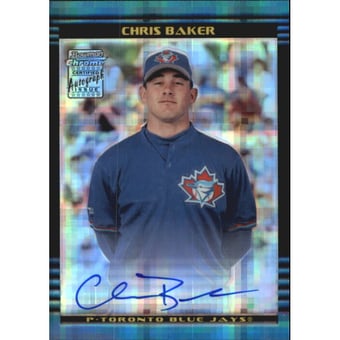 2002 Bowman Chrome X-Fractors #405 Chris Baker AU A
