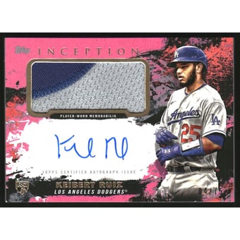 2021 Topps Inception Patch Autographs Magenta #APCKR Keibert Ruiz/75