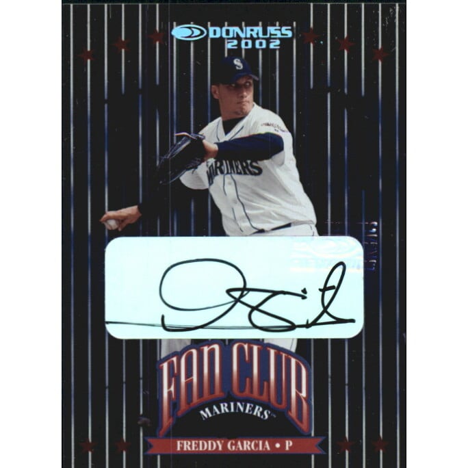 2002 Donruss Autographs #207 Freddy Garcia FC/200. rookie card picture