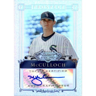 2006 Bowman Sterling Prospects Refractors #KM Kyle McCulloch AU