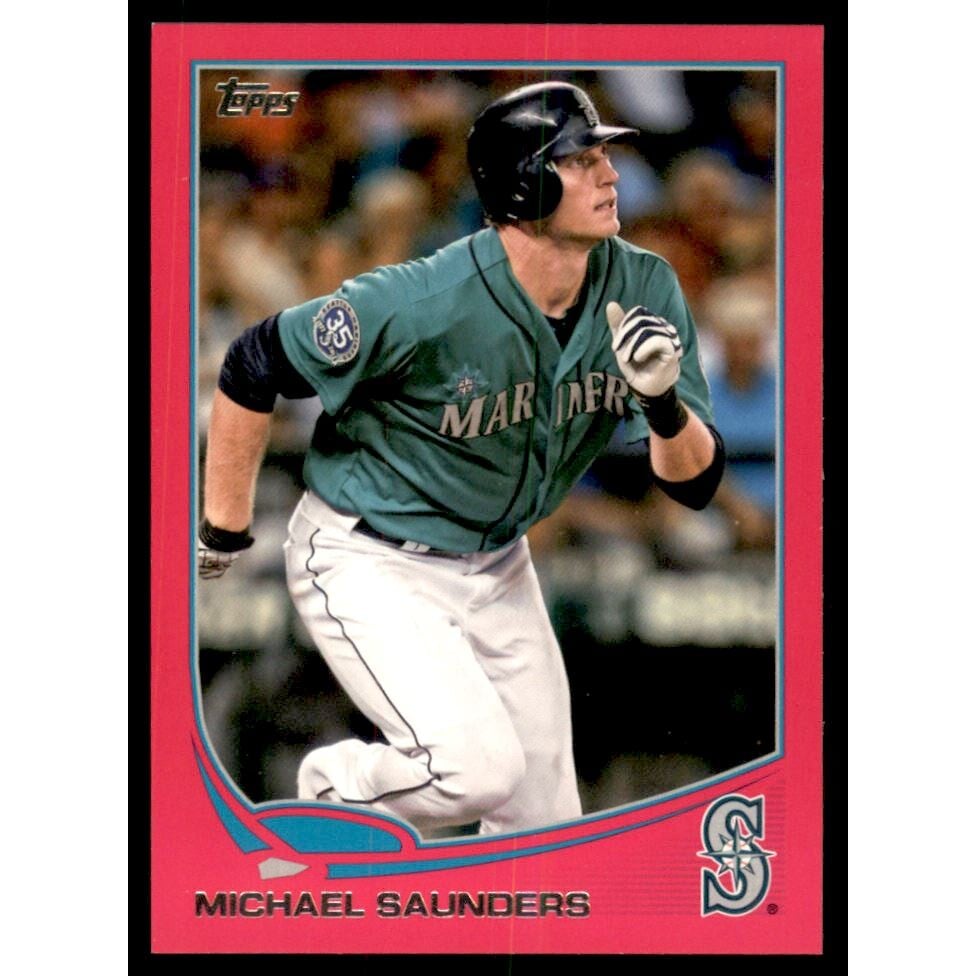 2013 Topps Mini Pink #297 Michael Saunders. rookie card picture