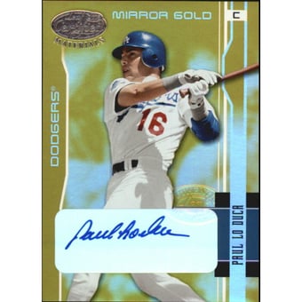 2003 Leaf Certified Materials Mirror Gold Autographs #87 Paul Lo Duca/25