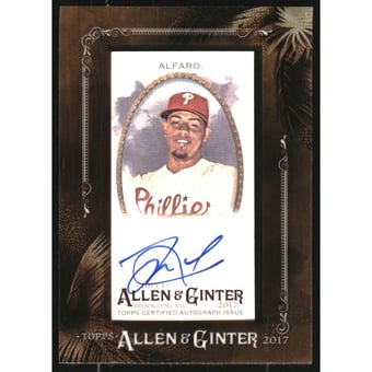 2017 Topps Allen and Ginter Framed Mini Autographs #MAJAF Jorge Alfaro