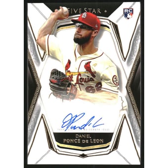 2019 Topps Five Star Autographs #FSADP Daniel Ponce de Leon RC