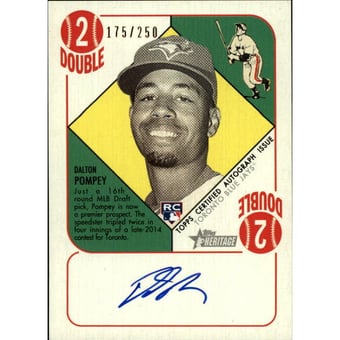2015 Topps Heritage '51 Collection Autographs #H51ADP Dalton Pompey/250