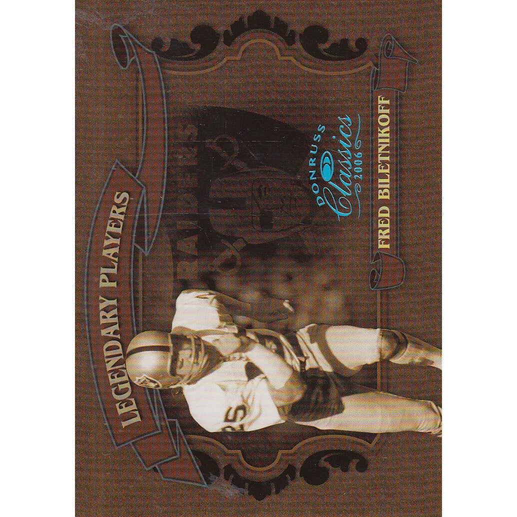 2006 Donruss Classics Legendary Players Platinum #14 Fred Biletnikoff. rookie card picture