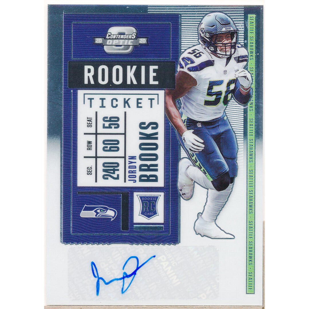 2020 Panini Contenders Optic #154 Jordyn Brooks AU RC. rookie card picture
