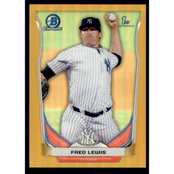 2014 Bowman Chrome Prospects Series 2 Gold Refractors #BCP65 Fred Lewis