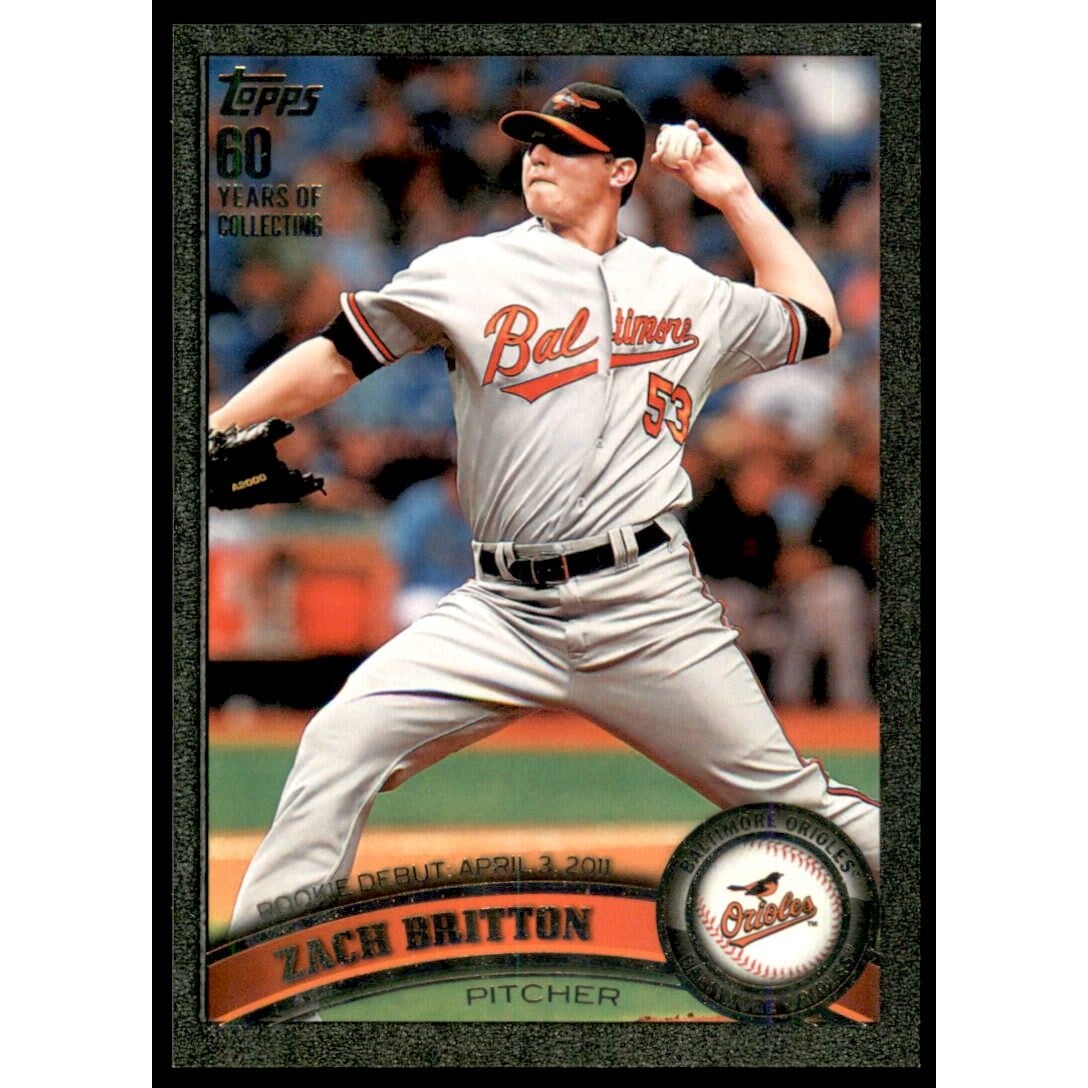 2011 Topps Update Black #US228 Zach Britton. rookie card picture
