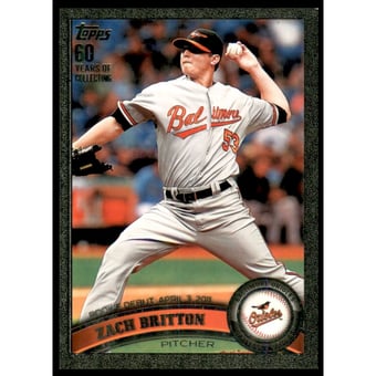 2011 Topps Update Black #US228 Zach Britton