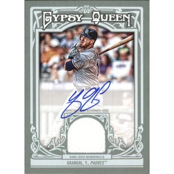 2013 Topps Gypsy Queen Relic Autographs #YG Yasmani Grandal