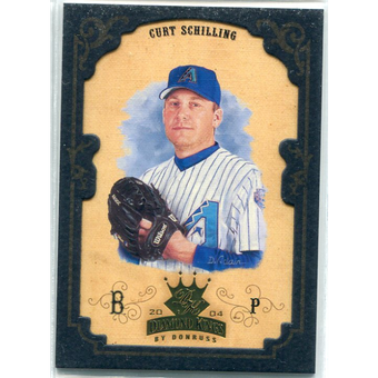 2004 Diamond Kings Framed Gold #135 Curt Schilling