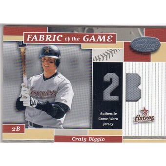 2002 Leaf Certified Fabric of the Game #124PS Craig Biggio/50