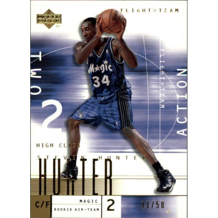 2001-02 Upper Deck Flight Team Gold #126 Steven Hunter. rookie card picture